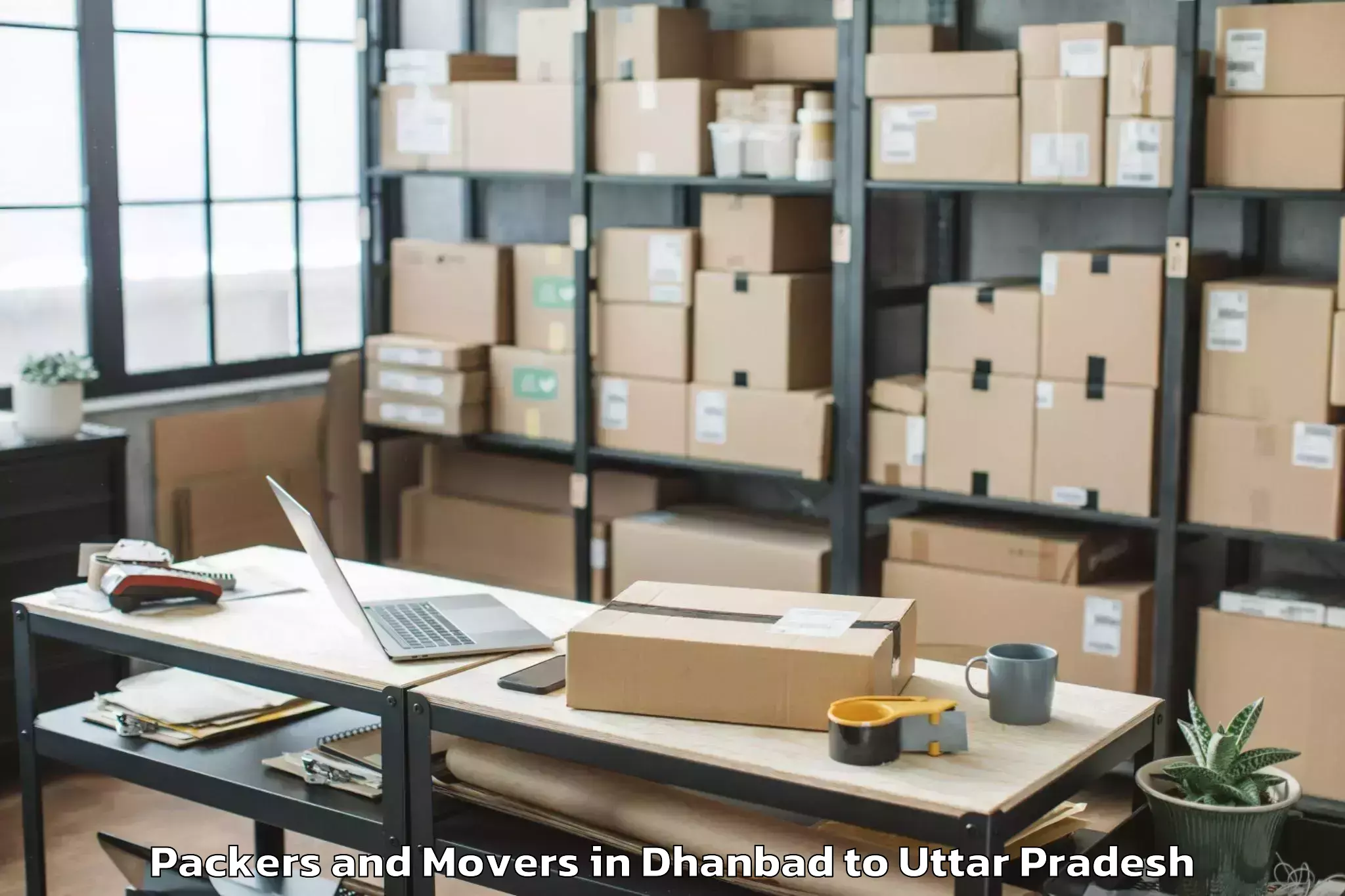 Dhanbad to Meerganj Packers And Movers Booking